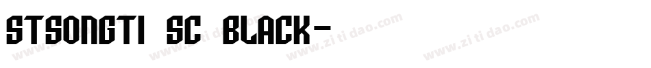 stsongti sc black字体转换